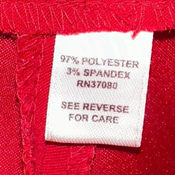 Cato Red Faux Suede High Low Skirt - Picture 4 of 5